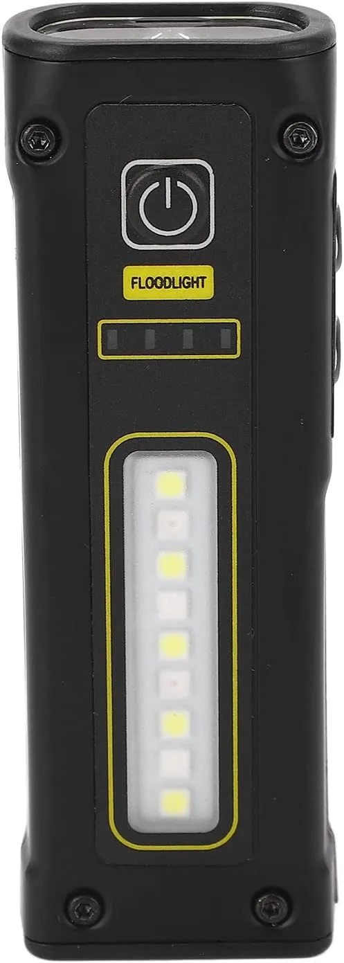 Spot Light Black Lantern IPX4 Rechargeable Light of 1500mAh with Magnet Suction, Ideal for Walking, Absolute Material