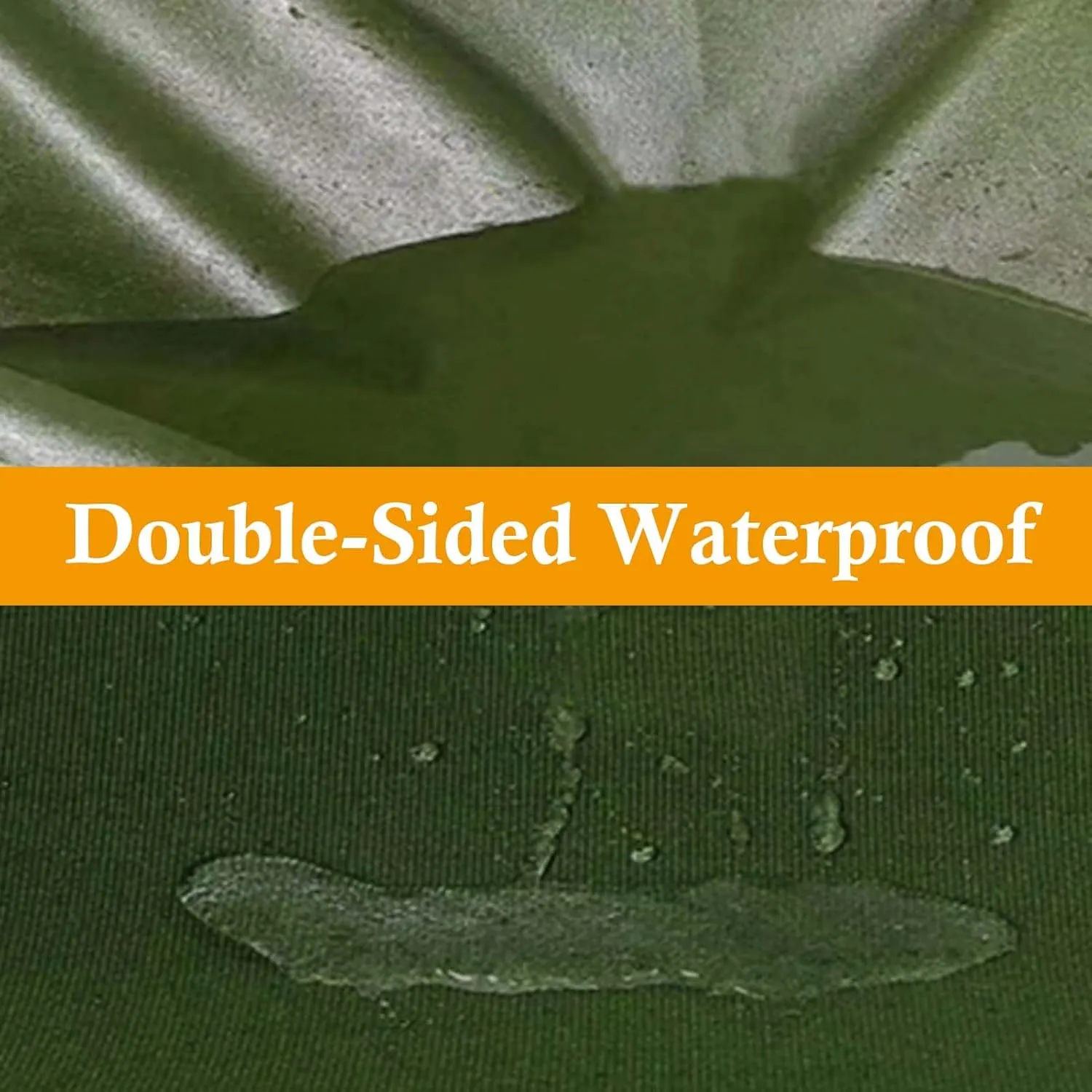 SRHIMEOS 7' x 7' Waterproof Canvas Tarp with Rustproof Grommets, 25 Mil Thick Tarps UV Resistant, Outdoor Camping Tent Tarpaulin, Multipurpose Protective Cover, Drop Cloth Curtains