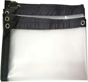 SRHIMEOS Tarps Waterproof Clear 6.6x23.0ft, Tarpaulin Waterproof, Tarpaulin Waterproof Cover, Heavy Duty Clear Waterproof Tarpaulin Cover with Eyelets and Reinforced Edges, for Outdoor and Indoor