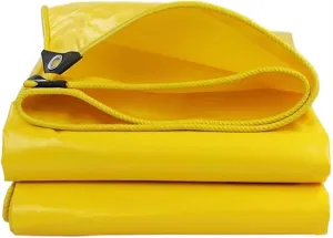 SRHIMEOS Waterproof PVC Tarp with Grommets 31x65ft, Tarpaulin Ripstop Heavy Duty Waterproof, Tarps Thicken Outdoor Windproof, Tarpaulins 500g/m², Thick 0.4mm, for Car Boat Camping