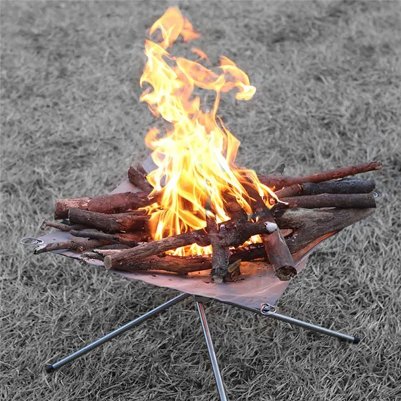 Stainless Folding Steel Recommended Campfire Discounted delivery Stand Portable