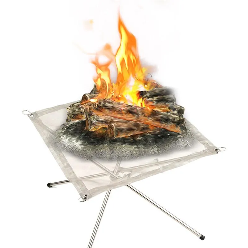 Stainless Folding Steel Recommended Campfire Discounted delivery Stand Portable