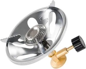 Stainless Steel Outdoor Picnic Stove Propane Camping Gas Burner Head for Windproof Cooking