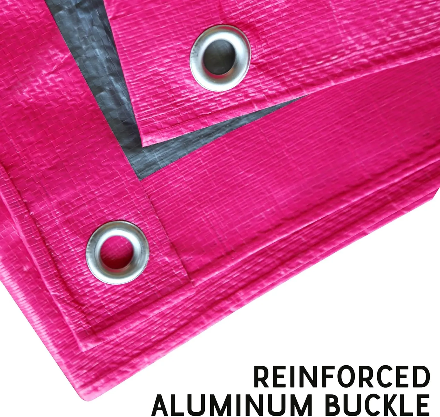 STARPYNG-7 Mil Pink/Silver 12x16 Feet Tarp-Multifunctional Waterproof Tarpaulin-Waterproof, UV Resistant, Rip and Tear Resistant, Poly Tarpaulin with Reinforced Edges for Cover