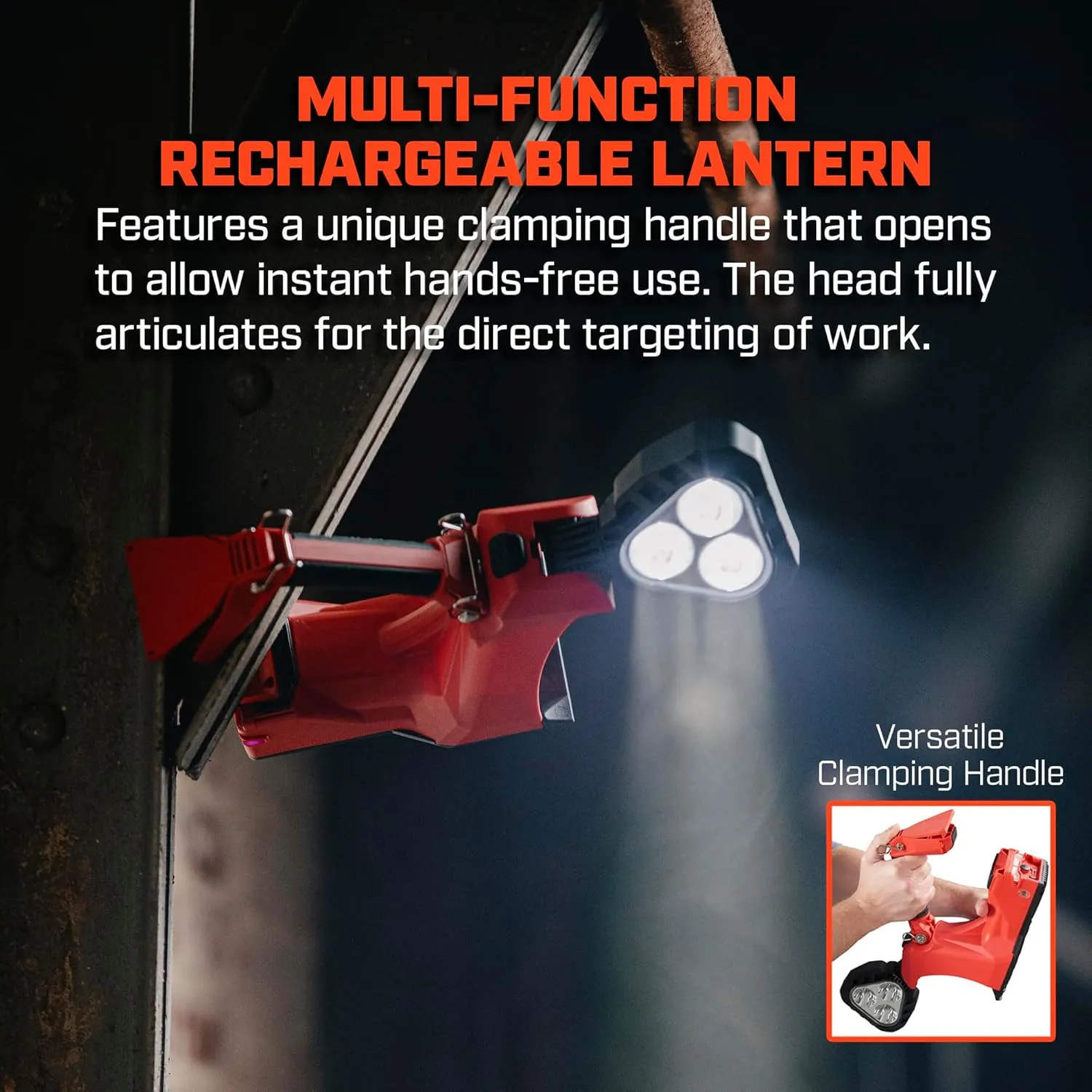 Streamlight 44370 Vulcan Clutch 1700-Lumen Rechargeable Multi-Function Lantern, Light Only, Yellow