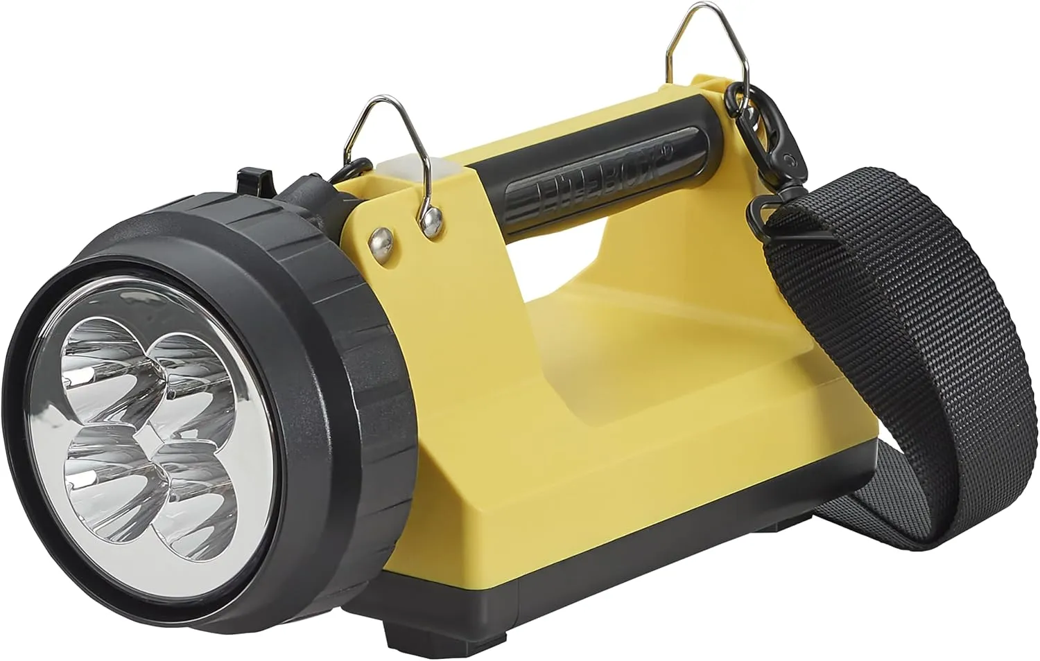Streamlight 45875 E-Spot LiteBox 1500-Lumen 110000 Candela Rechargeable Spot Beam Lantern with Vehicle Mount System, Direct Wire DC Charging Rack, and Heavy Duty Shoulder Strap, Yellow
