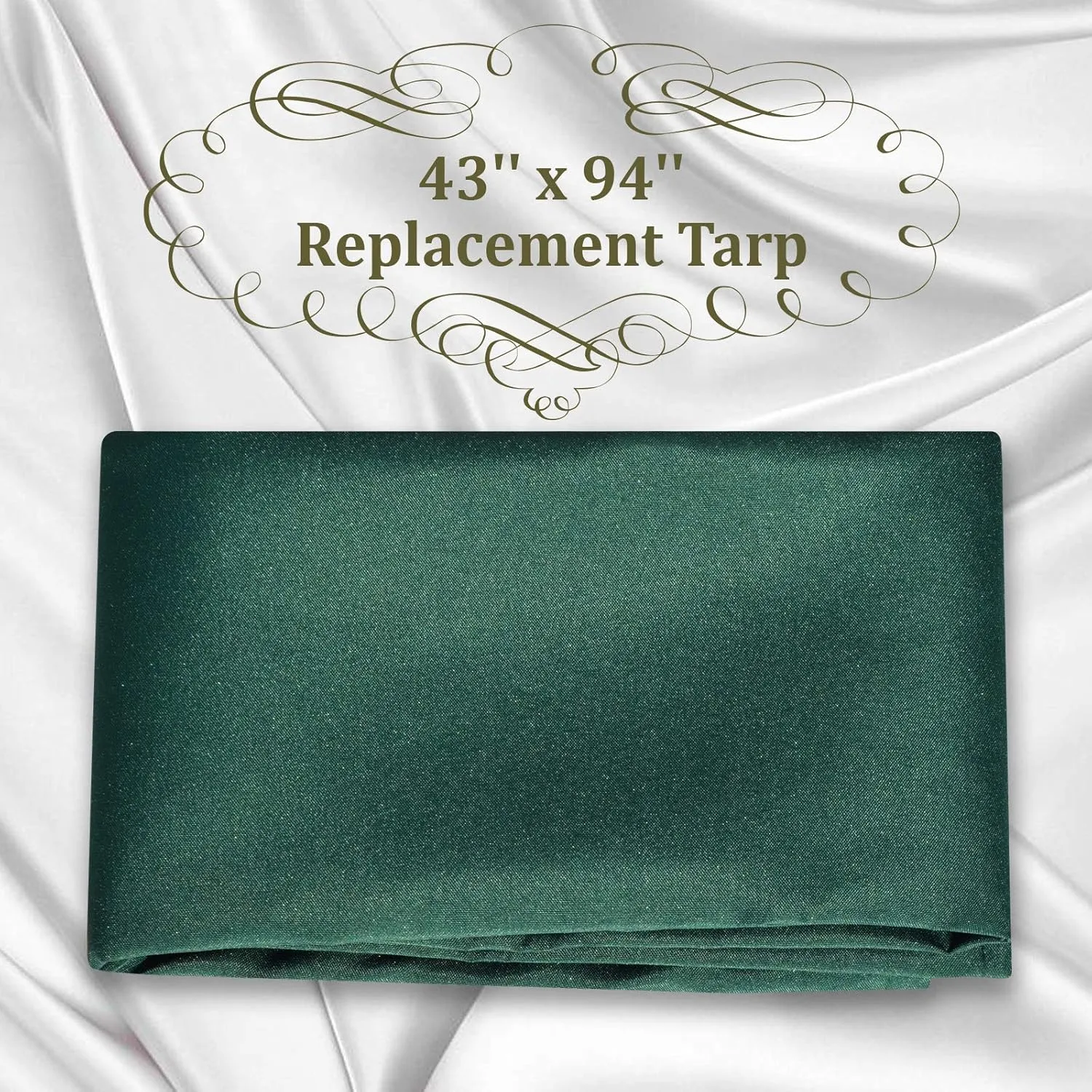 Strong Camel Replacement Swing Set Replacement Tarp for Backyard Wood Playset Swing Set -Only Backyard Playset Canopy Cover (Green, 43"X 94")