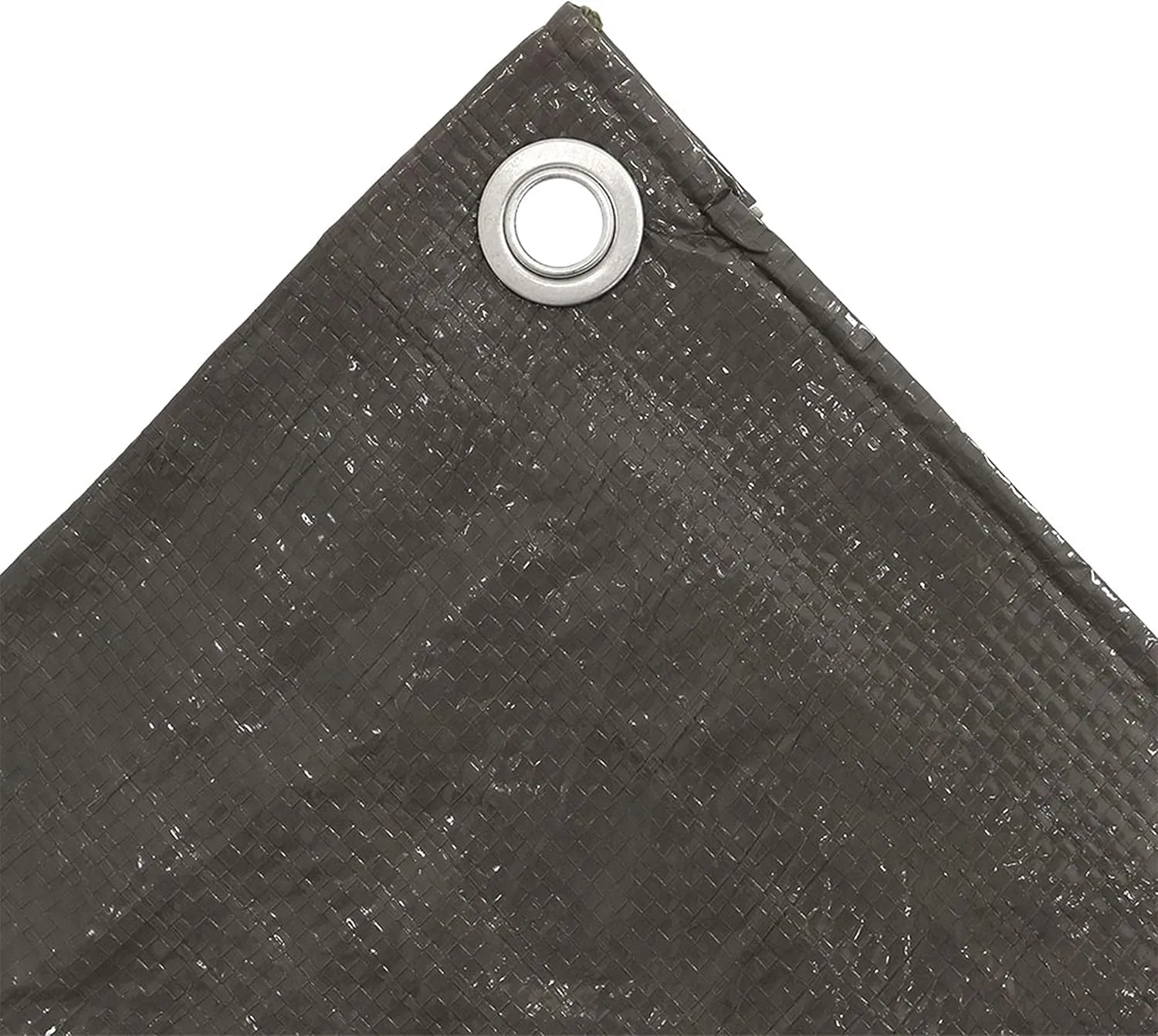 Sunnydaze 30x40 Multipurpose Tarp - Heavy-Duty Outdoor Plastic Reversible Protective Cover - Laminated on Both Sides - Dark Gray
