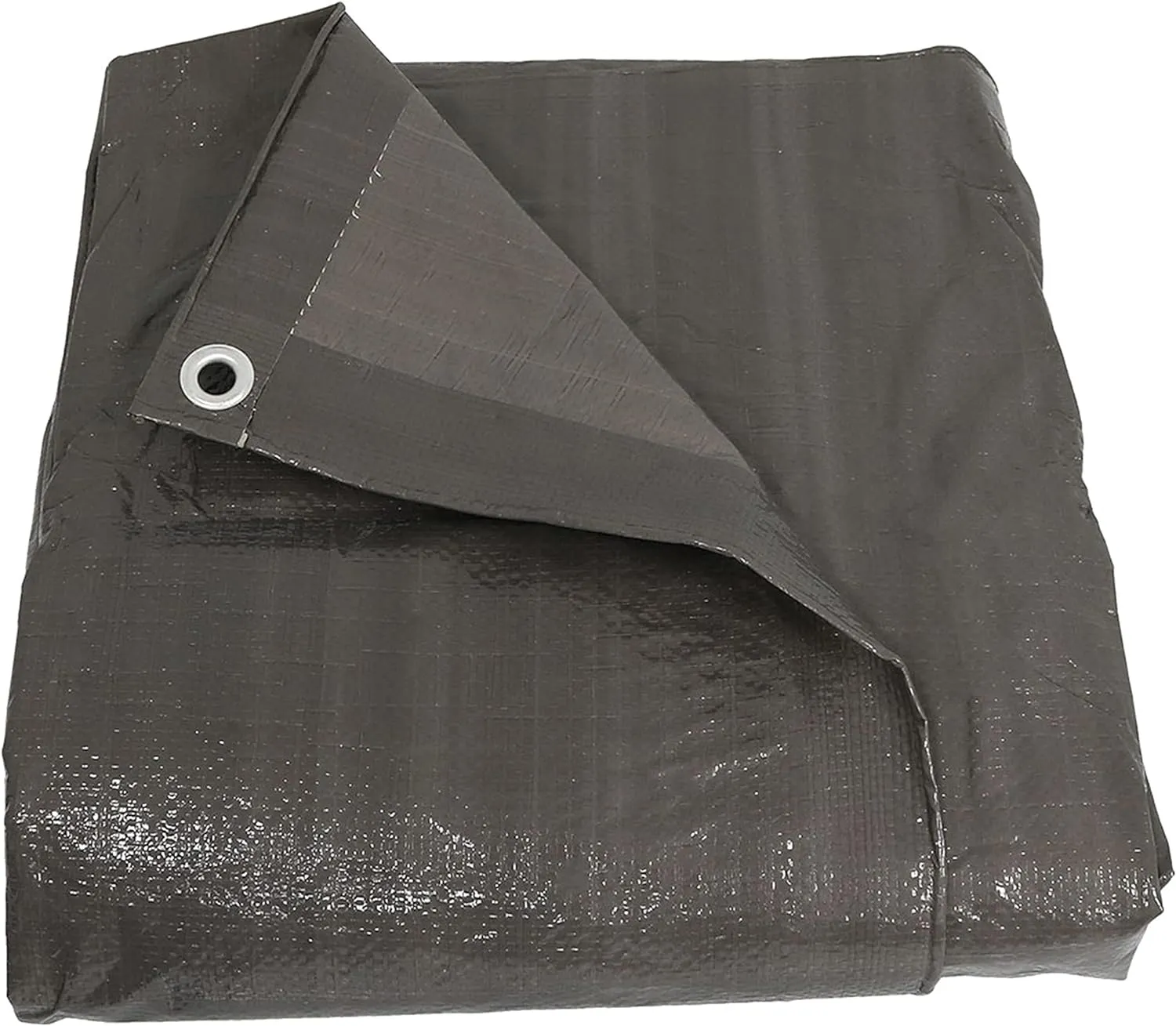 Sunnydaze 30x40 Multipurpose Tarp - Heavy-Duty Outdoor Plastic Reversible Protective Cover - Laminated on Both Sides - Dark Gray
