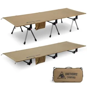 SUPRANUBIS Camping Cot,Height Adjustable w/ Cot Leg Extenders