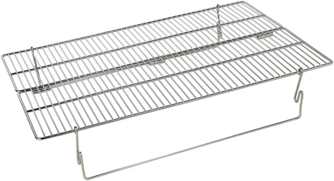 SUPVOX Stainless Steel Bbq Grilling Grid for Campfire/fire Pit Portable Camping Grill Grate