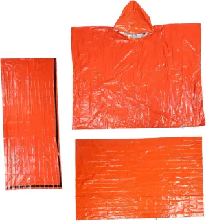 Survival Sleeping Bag Emergency Tent Portable Thermal Blanket Raincoat Compact Camping Gear