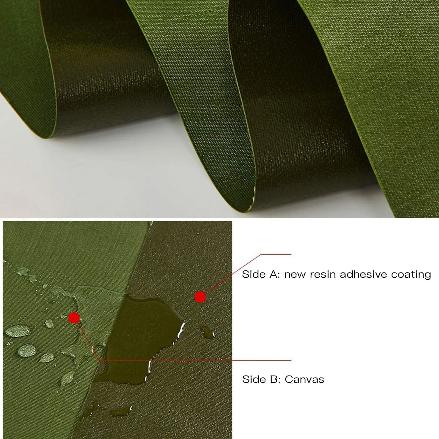 Tarp Canvas,Heavy Duty Waterproof for Outdoors, Truck, Water Resistant, UV Resistant Tarpaulin Cover for Car Boat Camping Firewood Woodpile(16.4 x 19.7 Feet)