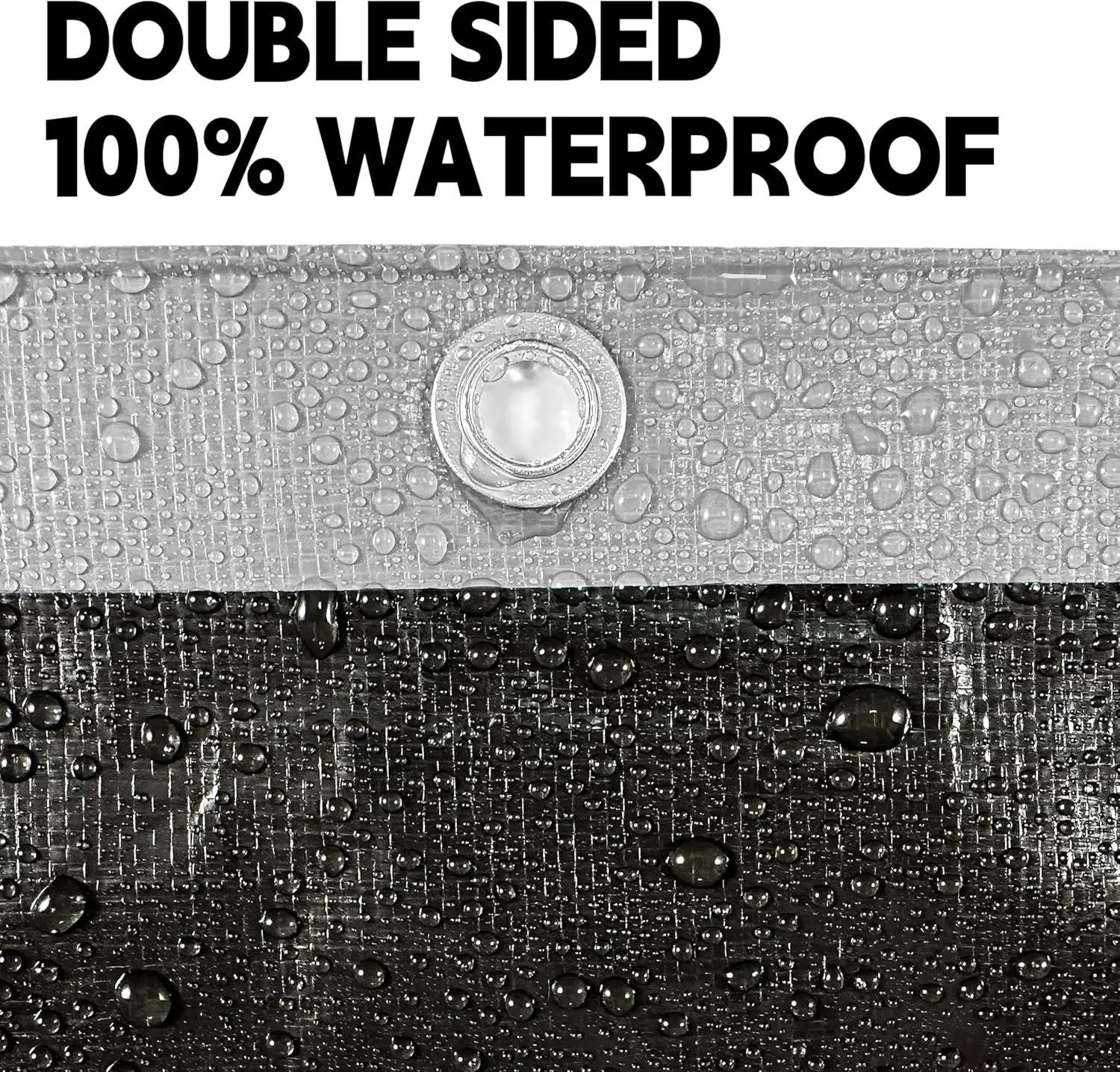 Tarp Heavy Duty 10x20ft Waterproof Tarps,10mil Uv Resistant,Multipurpose Silver/Black Tarps for Cars,Camping,Roof,Ship,Garden.by-MVPNET
