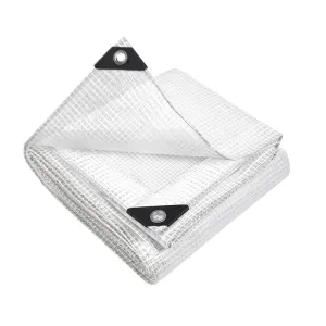 Tarp Tarpaulin 4X7M Canvas Heavy Duty Camping Cover Clear