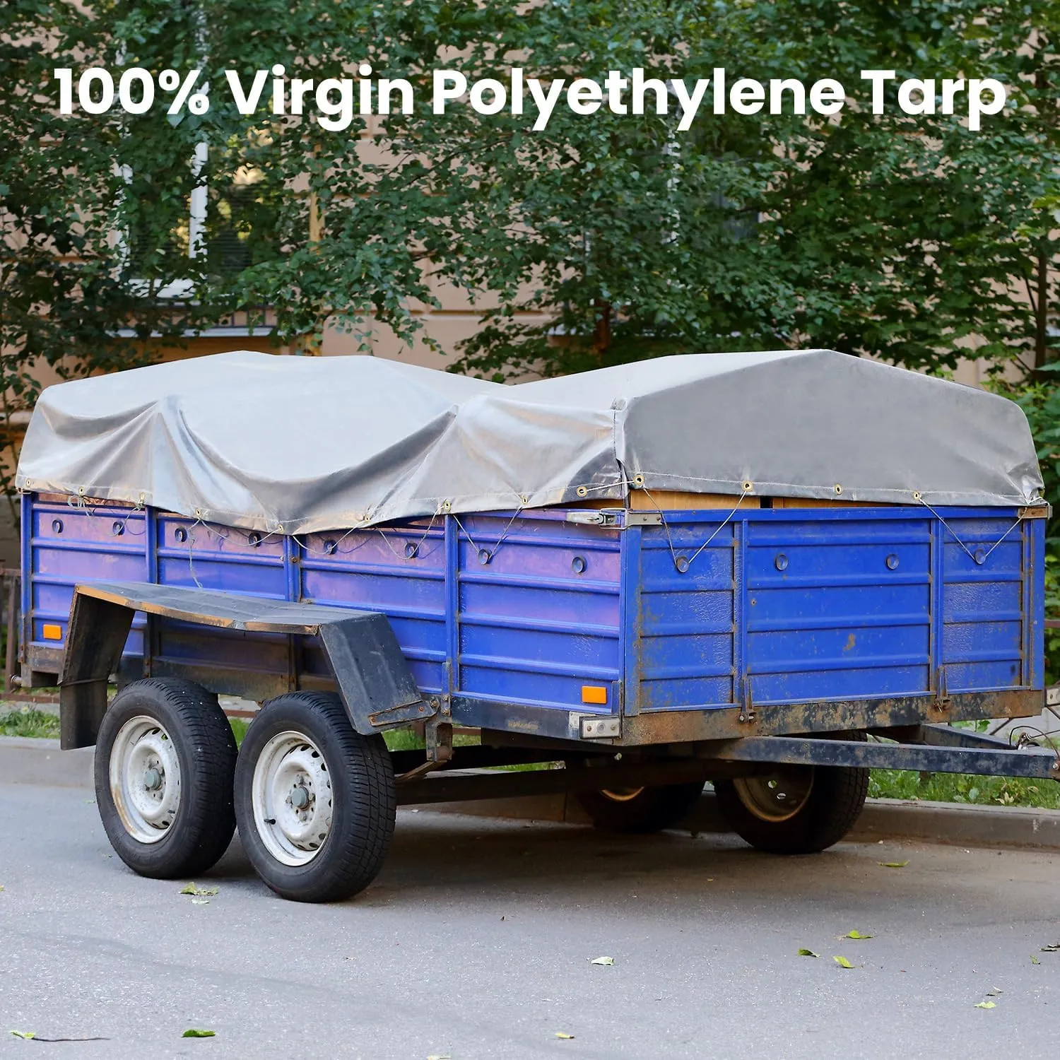 Tarp Waterproof 16x20Ft, Heavy Duty Tarp Cover Extra Thick 14 Mil Tear and UV Resistant, Outdoor Tarps with Grommets and Reinforced Edges for Roof, Camping, Patio, Pool, Boat