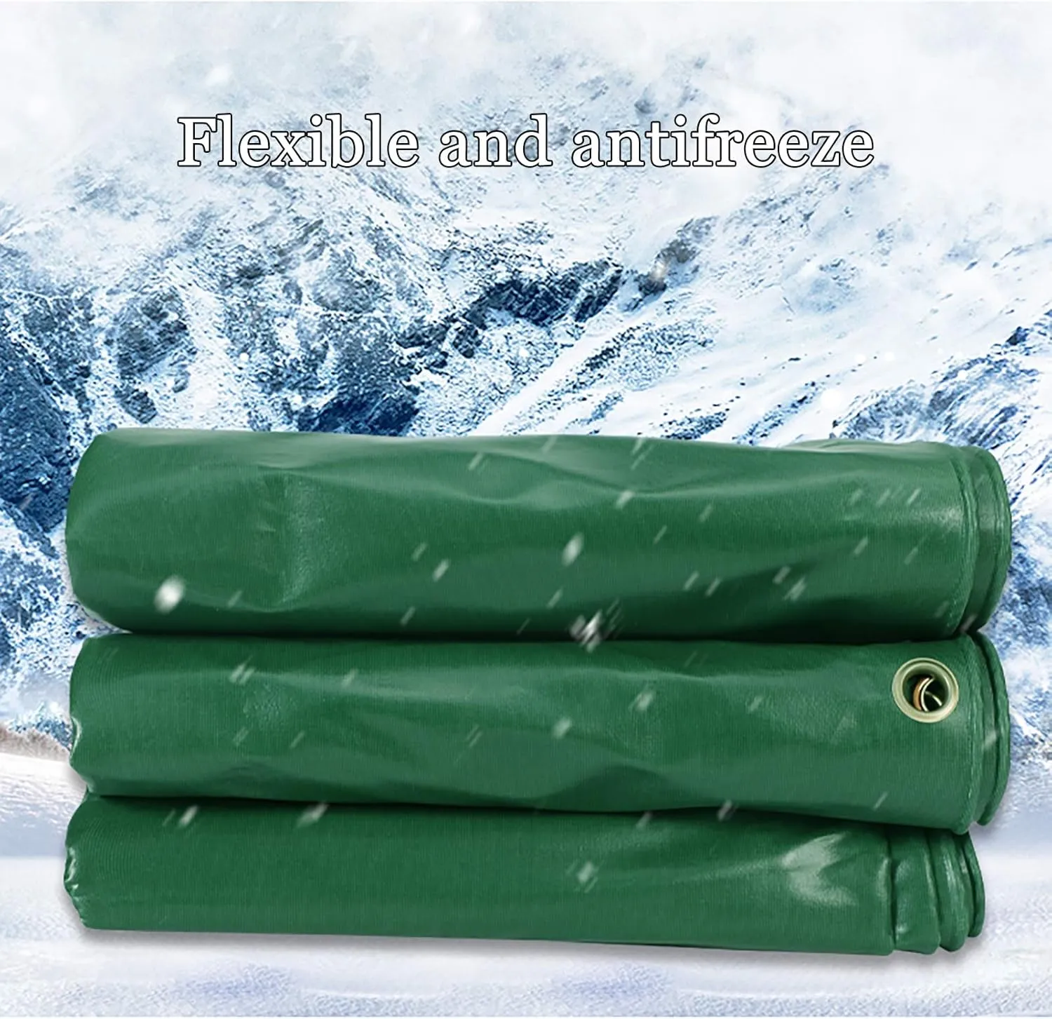 Tarp, Waterproof Polyester 0.4 MM Thick Tarpaulin with Metal Grommets Every 100 cm, Emergency Rain Shelter, Outdoor Cover, and Camping Use,200cmx200cm