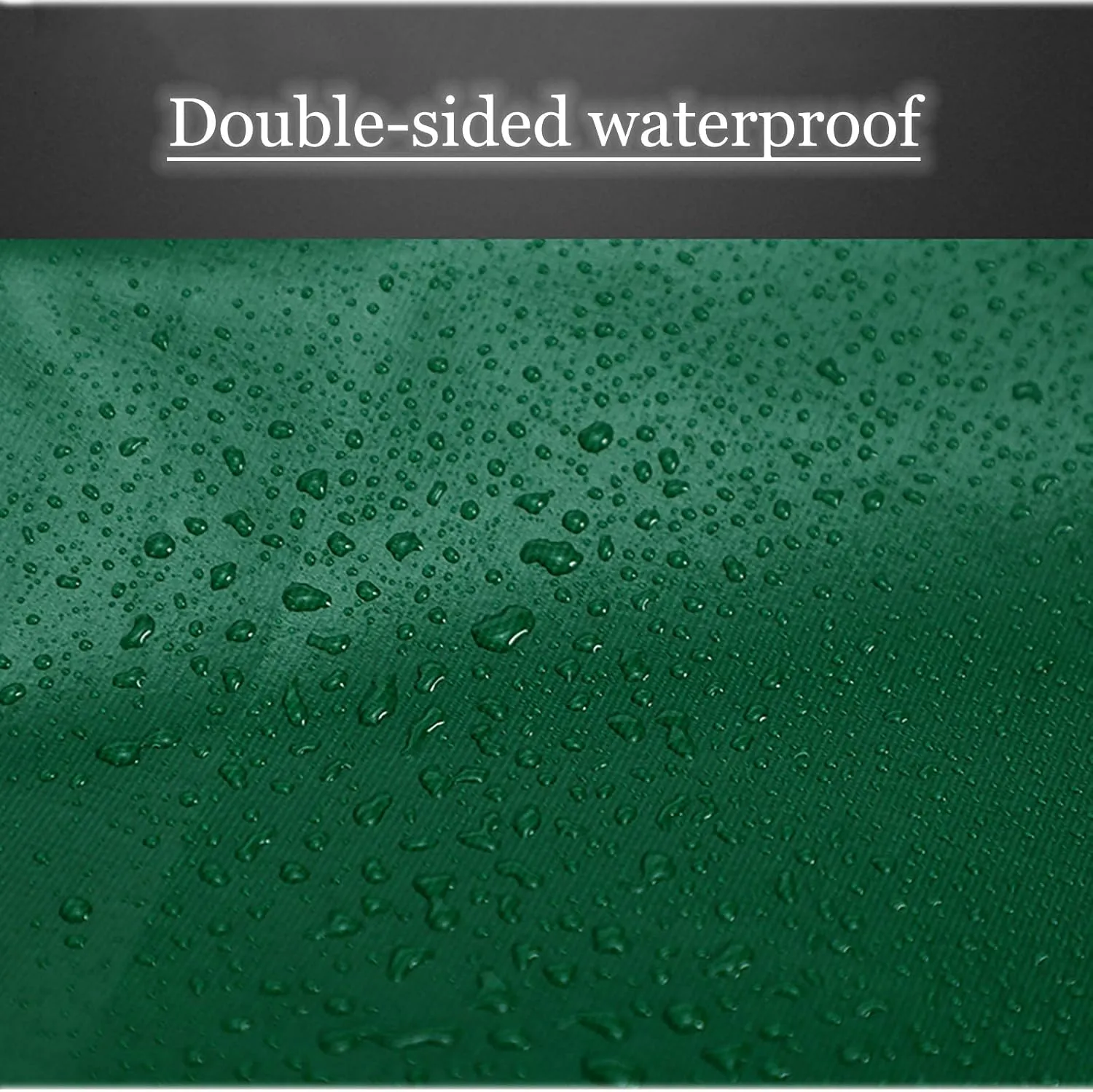 Tarp, Waterproof Polyester 0.4 MM Thick Tarpaulin with Metal Grommets Every 100 cm, Emergency Rain Shelter, Outdoor Cover, and Camping Use,200cmx200cm