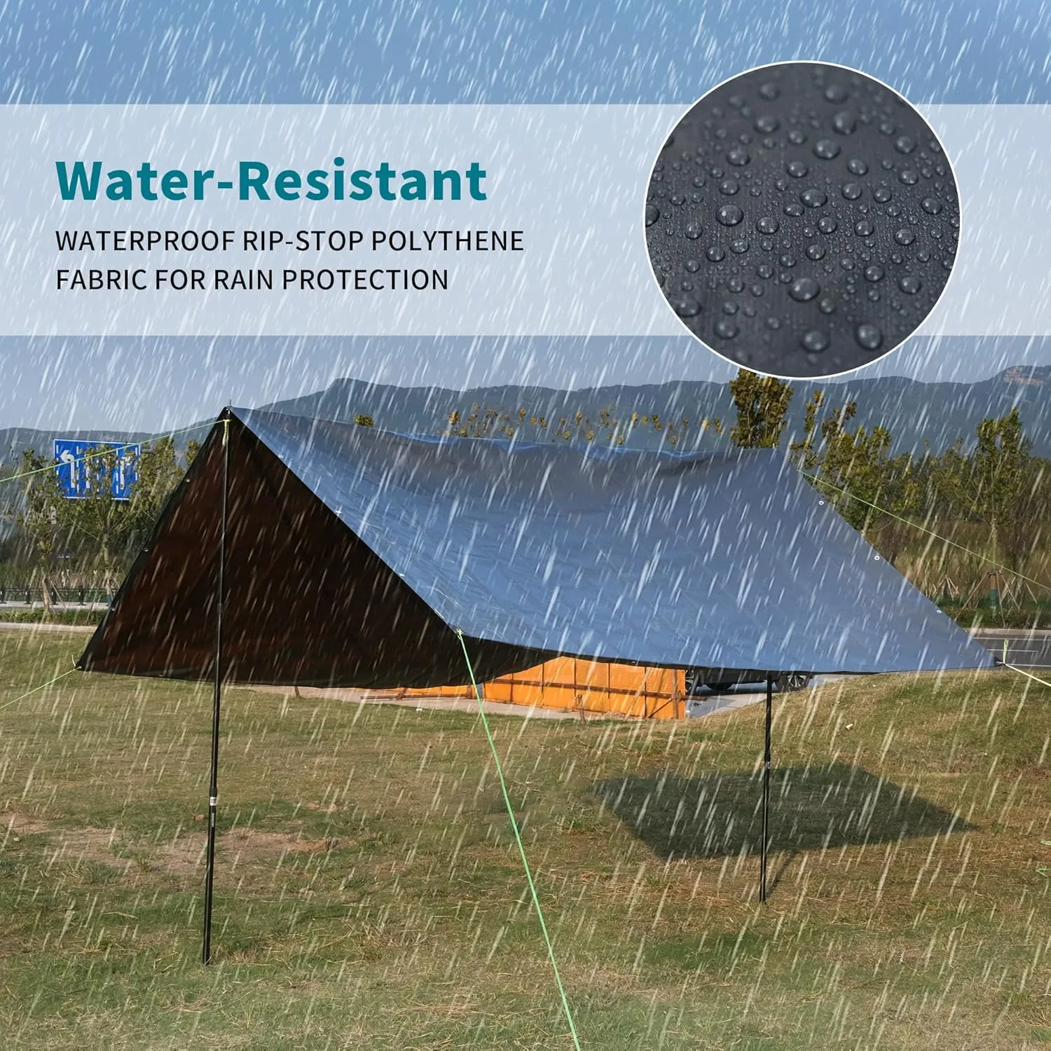 TARPAL tarp 10x12 Feet Super Heavy Duty Tarps Cover 20mil Waterproof UV Protection Rip and Tear Proof Tarpaulin with Grommets(Grey/Brown)