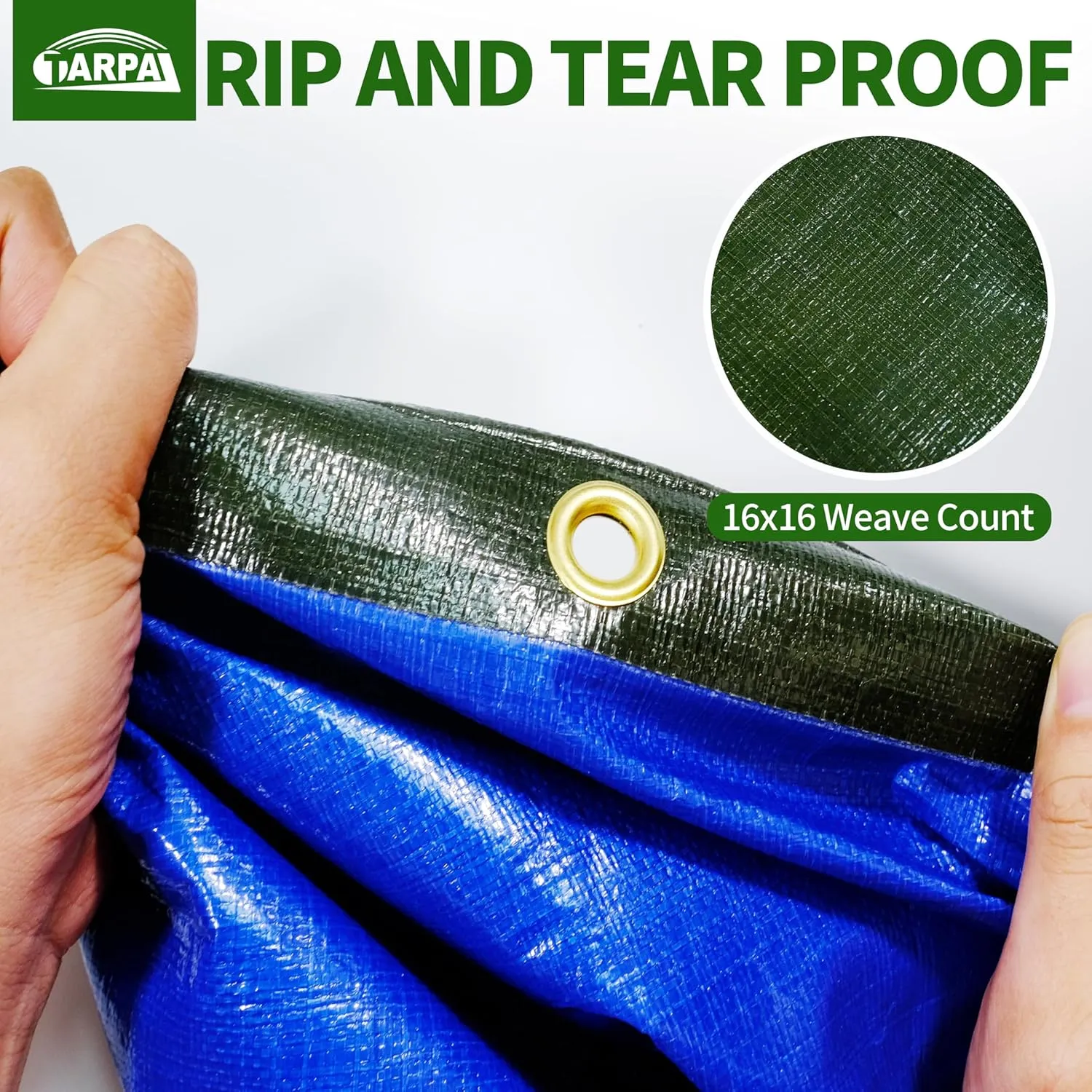 TARPAL Tarps 8x10 Feet Large Tarp 16mil Heavy Duty Tarp with Brass Grommets Every 17.7" Green Tarps UV Protection&Anti-Tear Cover for Firewood,Roof,Pool,Tarpaulin