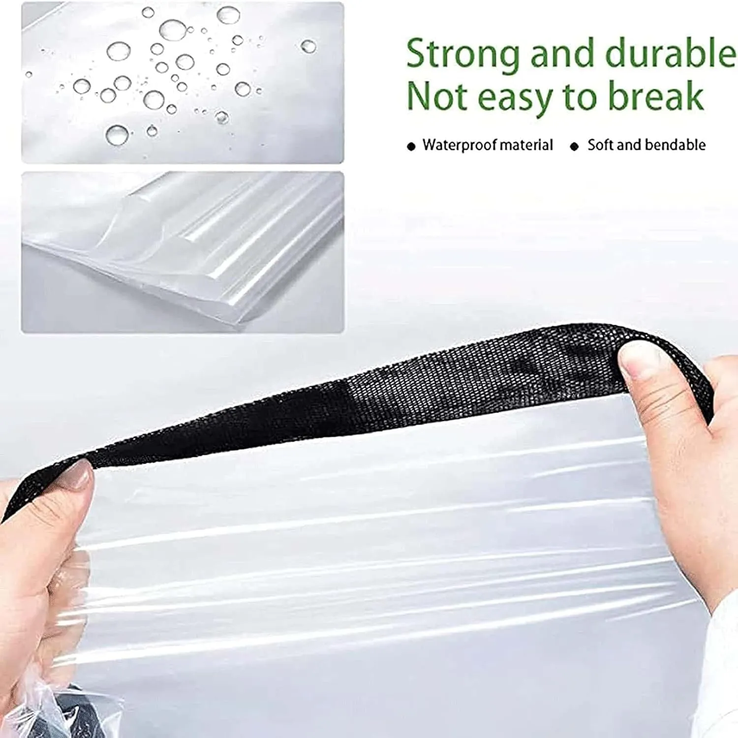 Tarps Heavy Duty Waterproof 13.1x13.1ft, Tarpaulin Clear, 5mil Thick Waterproof, UV Resistant, Rip and Tear Proof with Grommets and Reinforced Edges, for Boat Patio Garden Plants