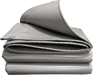 Tarps Heavy Duty Waterproof, Foldable Outdoor Waterproof Ripstop-Windproof Tarpaulin for Roof, Camping, Outdoor, Patio, Rain Or Sun Shelter, 19.6X26.2ft/6x6m, Gray