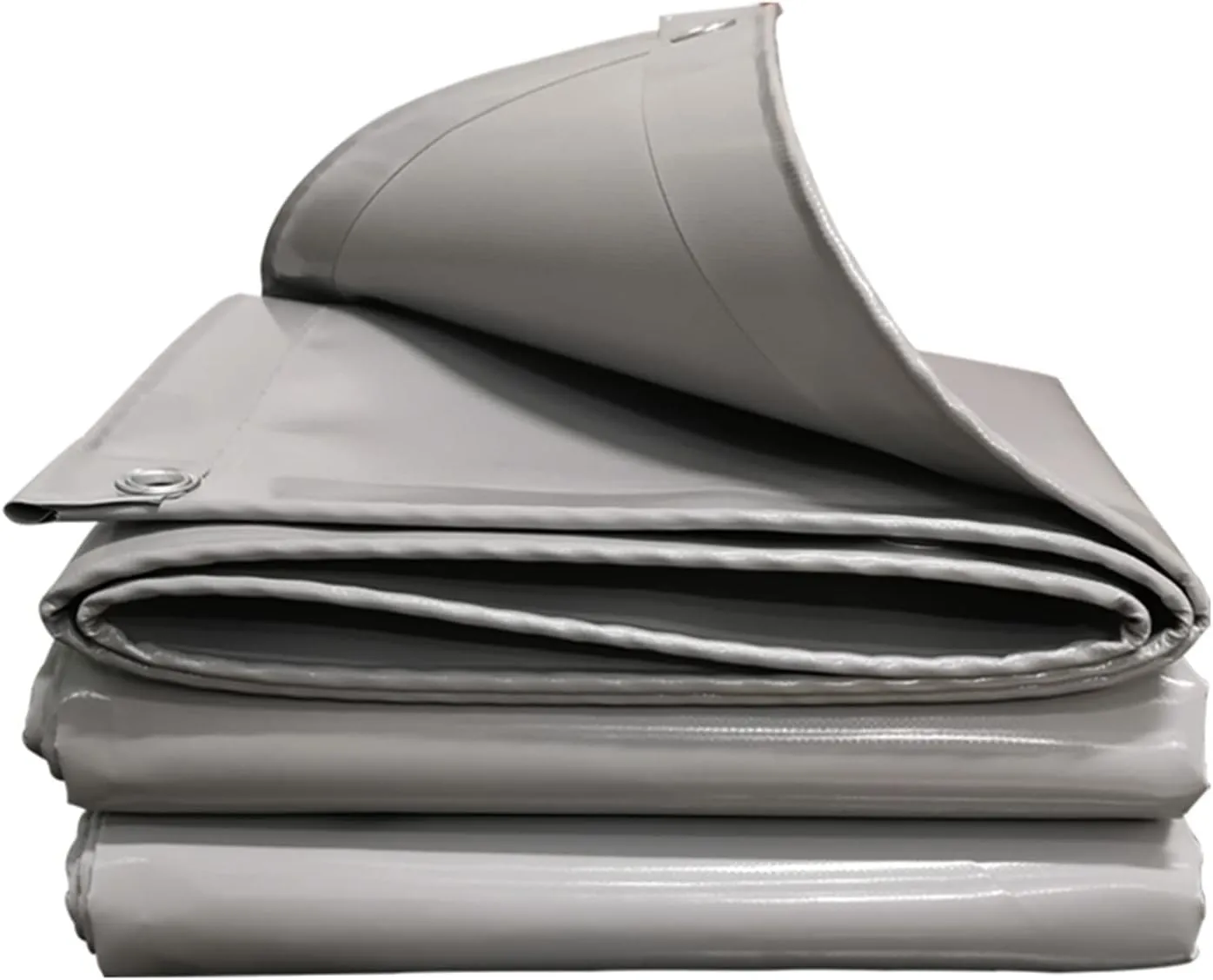 Tarps Heavy Duty Waterproof, Foldable Outdoor Waterproof Ripstop-Windproof Tarpaulin for Roof, Camping, Outdoor, Patio, Rain Or Sun Shelter, 19.6X26.2ft/6x6m, Gray