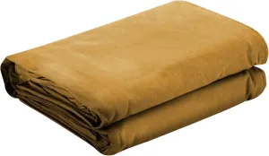 Tarps Now 14x24 ft Heavy Duty Canvas Tarp | 18 MIL Industrial Grade, Tear Resistant, Reinforced Edges, Nickel Plated Grommets | Ideal for Construction, Trucking, Manufacturing, Automotive – Tan Color