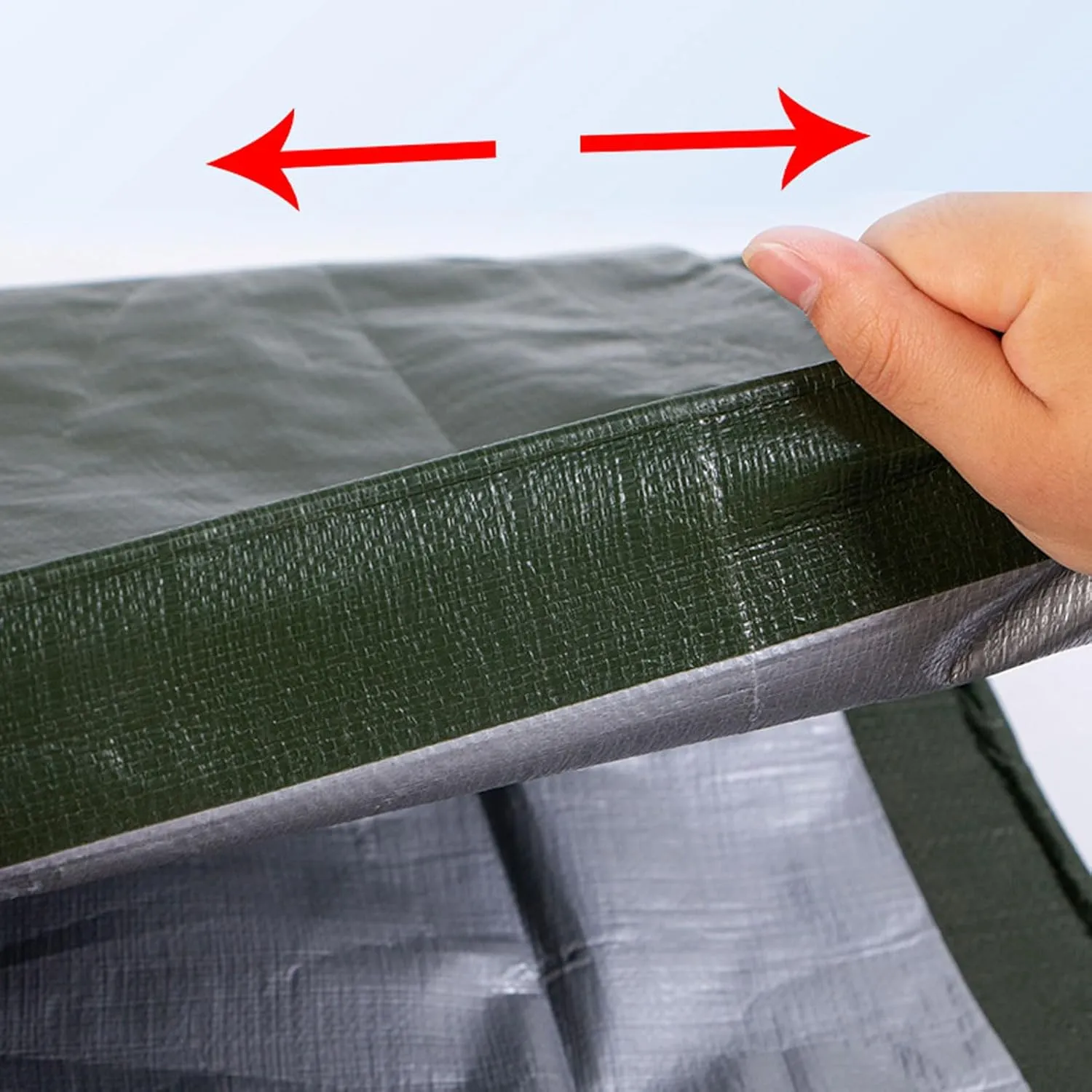 Tarps Outdoor 19.69x36.09ft, Waterproof Tarpaulin with Grommet, PE Plastic Tarps UV Resistant & Tear Resistant Reversible Coated Tarp Cover, for Garden Furniture/Camping/Wood/Pool