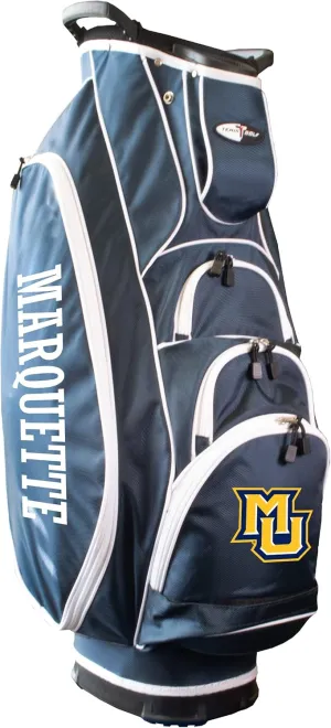Team Golf NCAA Marquette Albatross Golf Bag Lightweight, 10-Way Club Divider, Spring Action Stand, Insulated Cooler Pocket, Velcro Glove and Umbrella Holder & Lift Assist Handles