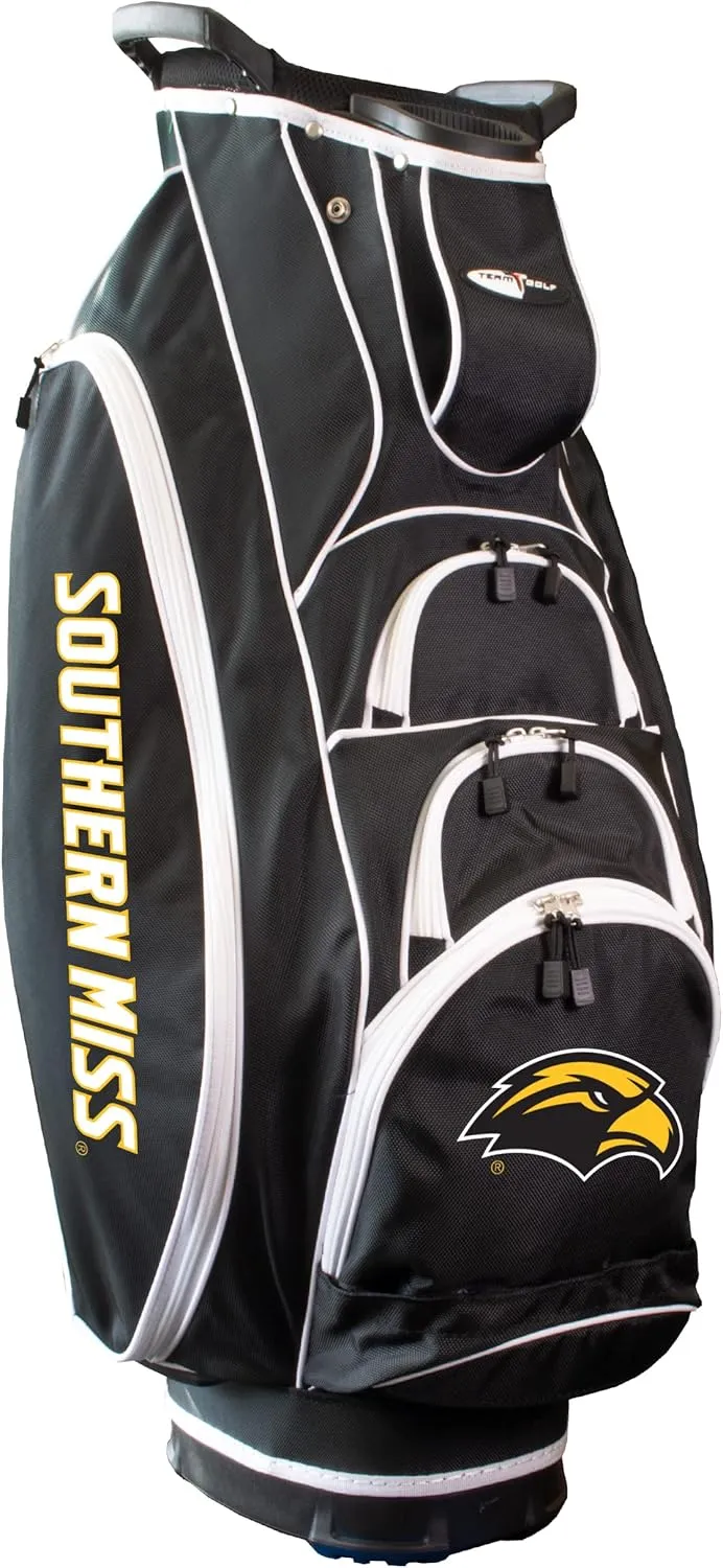 Team Golf NCAA Southern Mississippi Albatross Golf Bag Lightweight, 10-Way Club Divider, Spring Action Stand, Insulated Cooler Pocket, Velcro Glove and Umbrella Holder & Lift Assist Handles