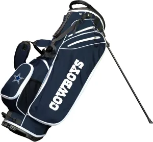 Team Golf NFL Dallas Cowboys Birdie Golf Stand Bag, Lightweight, 14-Way Club Divider, Spring Action Stand, Insulated Cooler Pocket, Velcro Glove and Umbrella Holder & Padded Handles