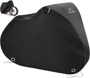 TeamObsidian Bike Cover - Waterproof Outdoor & Indoor Bicycle Storage For 1 to 3 Bikes - Heavy Duty Ripstop 210D Tent Material - Stationary Electric Bike Protection for All Seasons