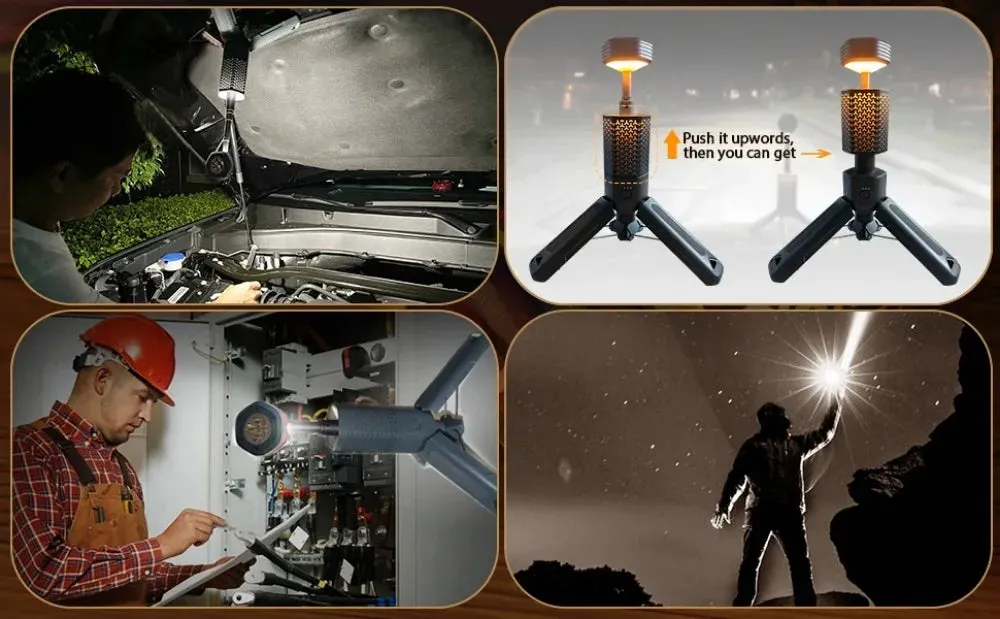 Telescopic and Collapsible Camping Light