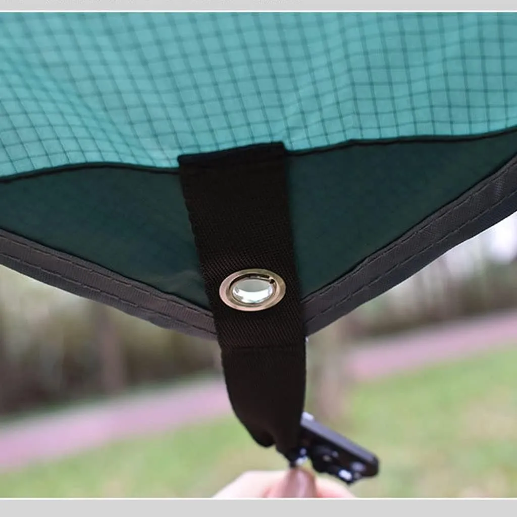 Tent Tarp Outdoor Waterproof Camping Tent Tarp Multi-Function Sunshade Hammock Rain Fly Sheet Tent Tarp (Color : E)
