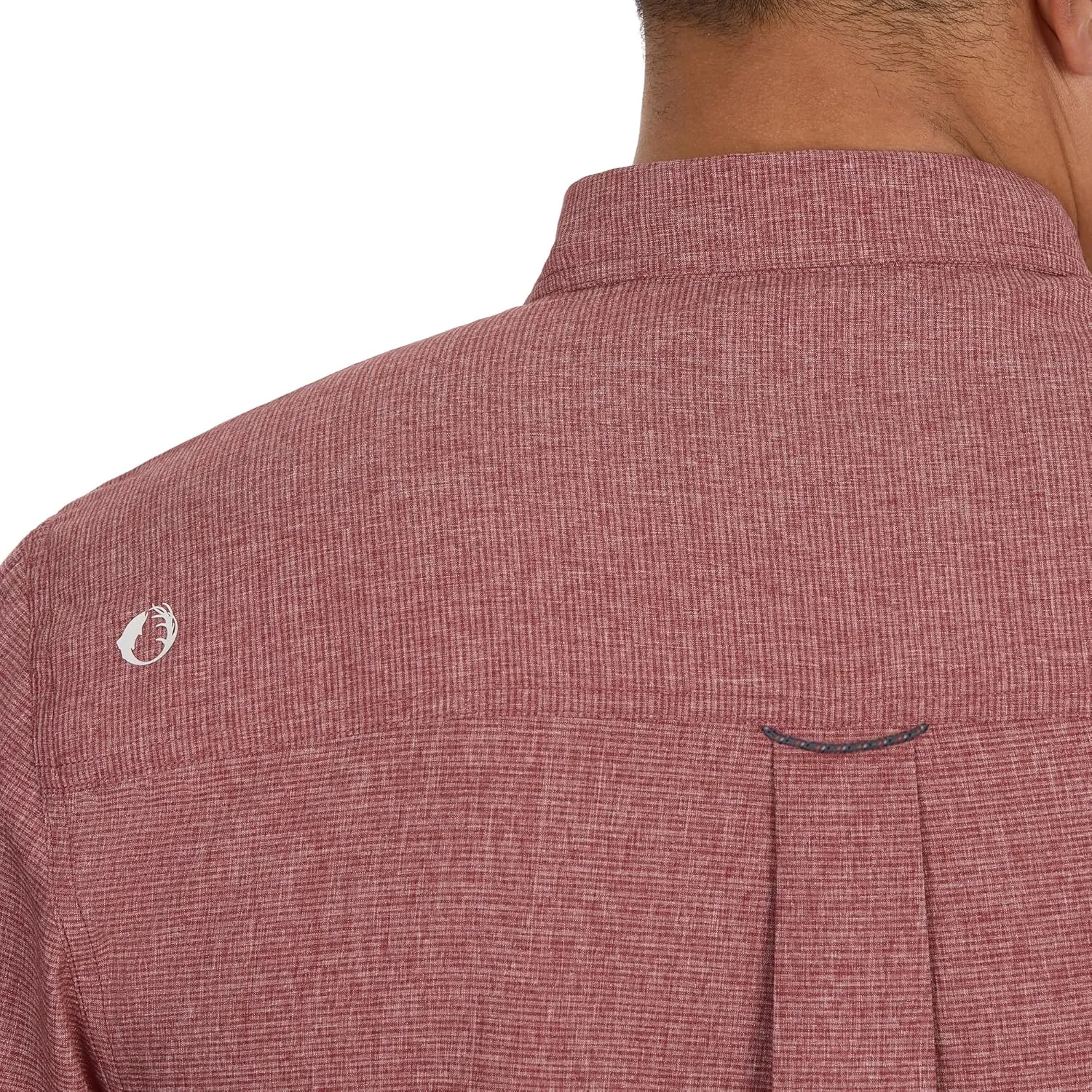 The American Outdoorsman Mens Gradient Stripe Short Sleeve Guide Shirt - Quick-Dry Sun Protection Fishing Shirt for Men