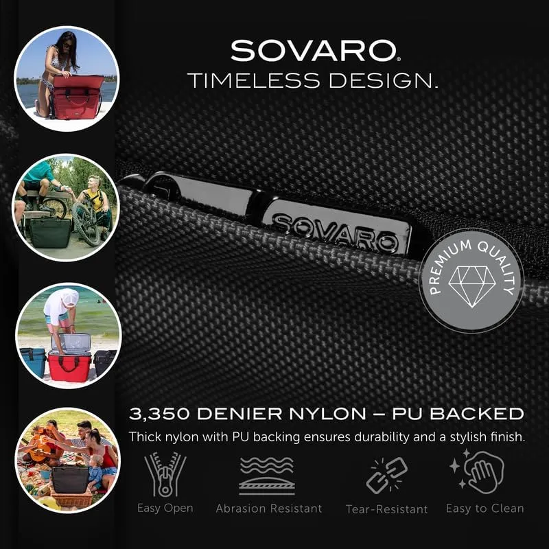 The Optimist 22" Soft Sided Cooler Bag, Insulated Cooler Bag, 3,350D Nylon Soft Cooler Bags Insulated, Leakproof Soft Cooler Bag by Sovaro