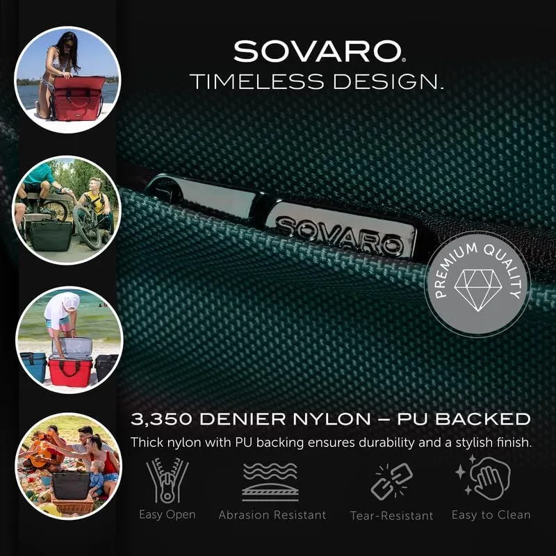 The Optimist 22" Soft Sided Cooler Bag, Insulated Cooler Bag, 3,350D Nylon Soft Cooler Bags Insulated, Leakproof Soft Cooler Bag by Sovaro