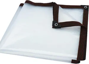 Thickened Tear Resistant Tarp Waterproof,2 * 3m 2 * 4m 2 * 5m Clear Greenhouse Heavy Duty Tarp,Tarpaulin Transparent of Patio,for Greenhouse Garden Patio(7x7 ft(2x2m))
