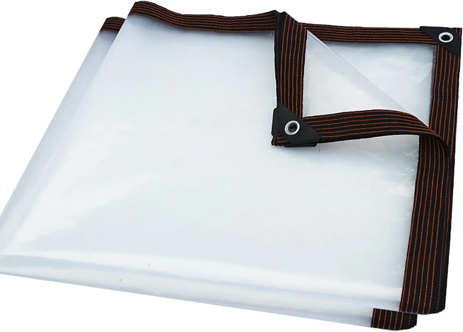 Thickened Tear Resistant Tarp Waterproof,2 * 3m 2 * 4m 2 * 5m Clear Greenhouse Heavy Duty Tarp,Tarpaulin Transparent of Patio,for Greenhouse Garden Patio(7x7 ft(2x2m))