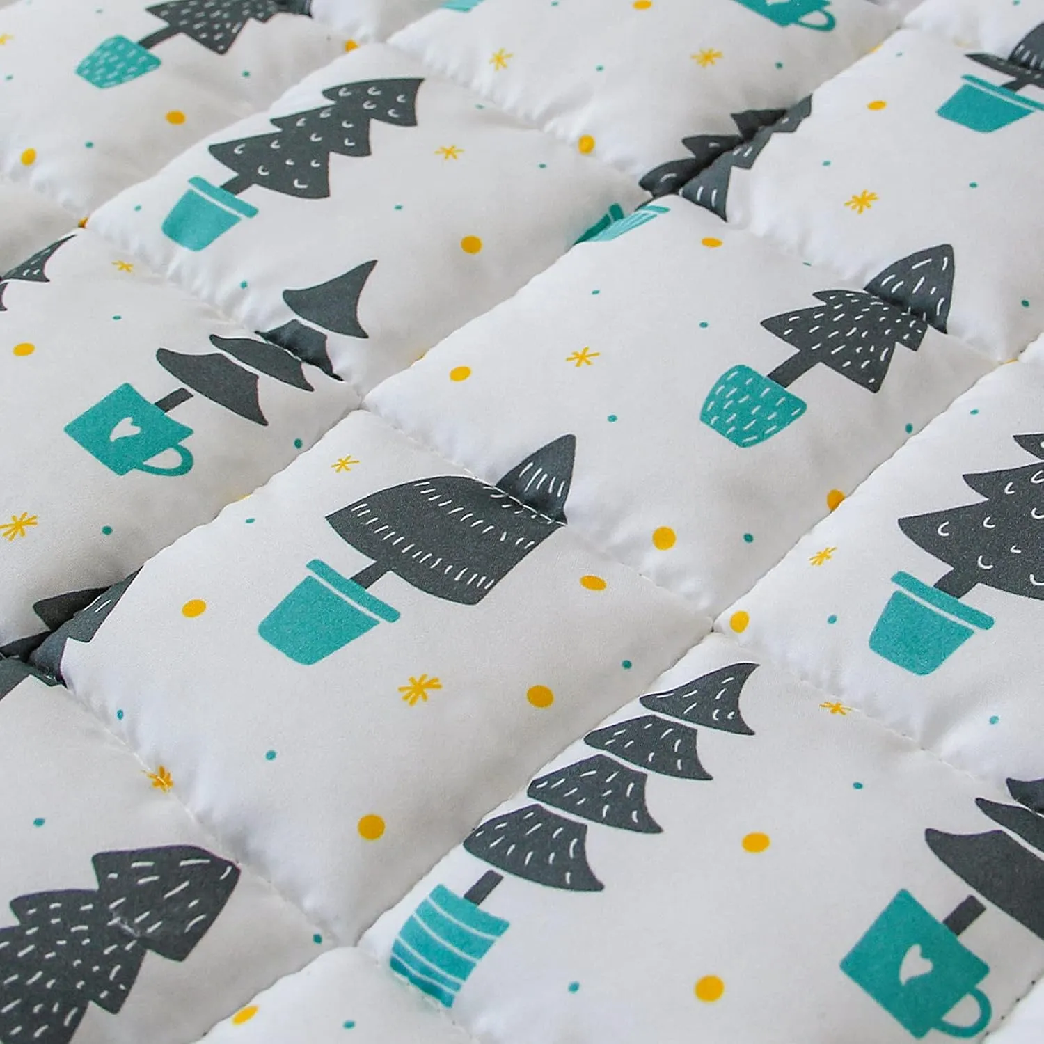 Toddler Nap Mat with Pillow and Blanket, Cot Nap Mats for Daycare Preschool, Lightweight Portable Travel Sleeping Bag for Kids, Warm & Skin-Friendly, Dark Woods, 50" x 21"