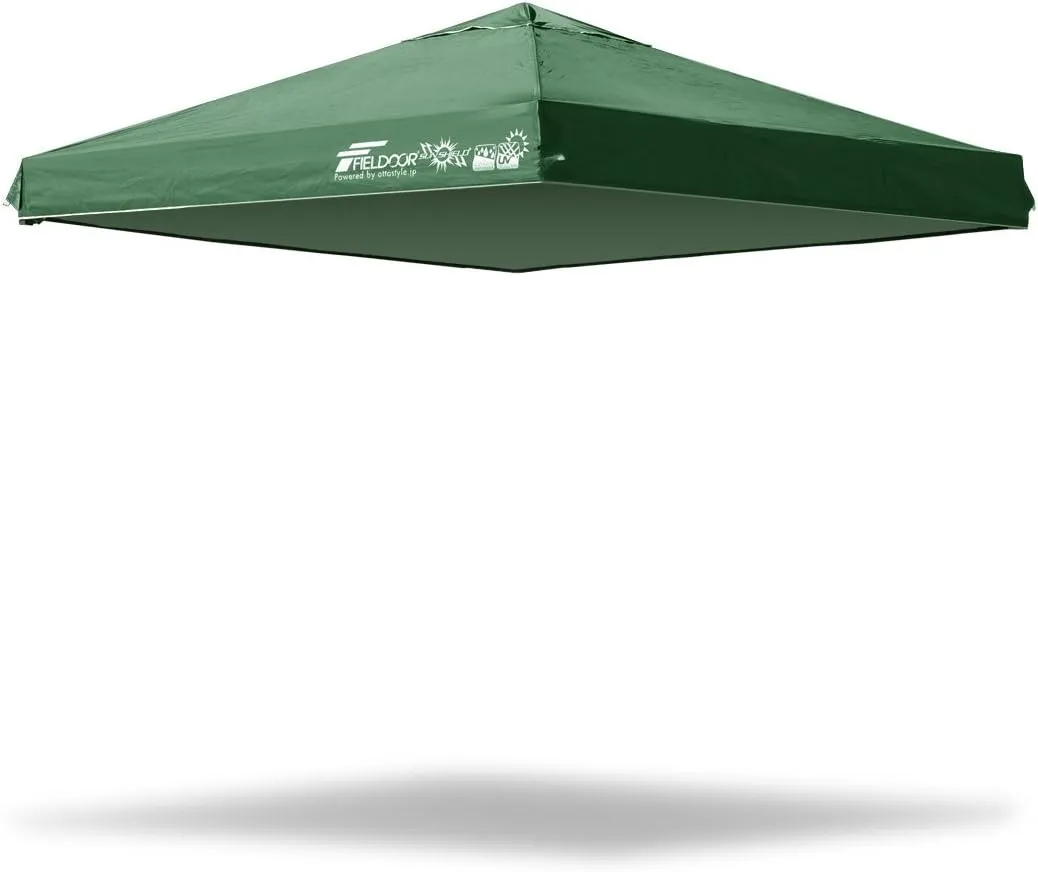 Top Cover, Awning, 1.0 x 9.6 ft (2.5 x 2.5 m), For Tarp Tents, UV Protection, High Water Resistance, Top Cover Only [Green]
