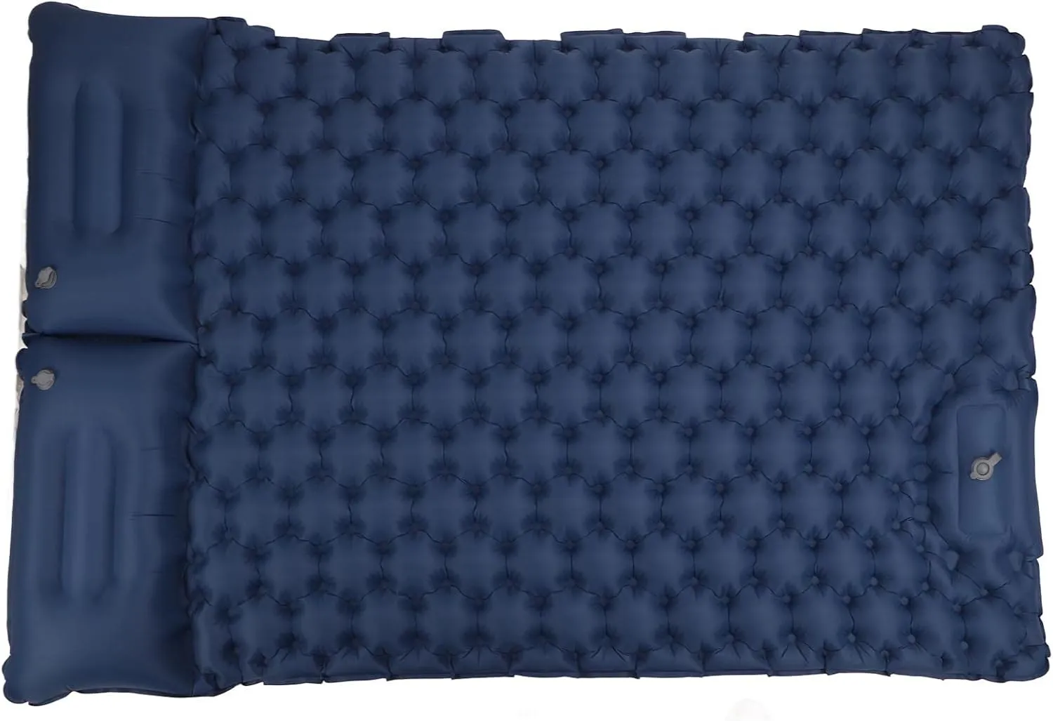 TOPINCN Self Inflating Pillow Inflatable Sleeping Pad Foot Pedal Fill, Camping Sleeping Pad with Pillow Self Inflating Air Mat Compact Lightweight Insulated Mattress