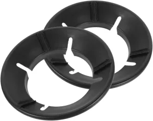 Toyvian 2Pcs Wok Stand Rack Windproof Kitchen Stove Support for Gas Cooking Energy Saving Design Non Slip Heat Insulation Pan Holder Easy Install Wok Accessory for Home Restaurant