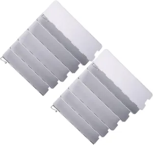 Toyvian Gas Stove Camping Windscreen Picnic Wind Shield Lightweight Aluminum Foldable Design