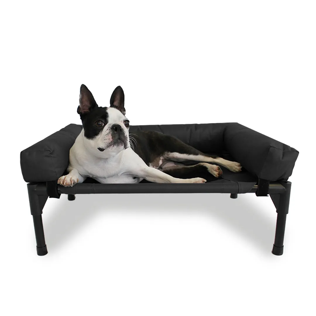 Trampoline Bolster Sofa Pet Bed Black