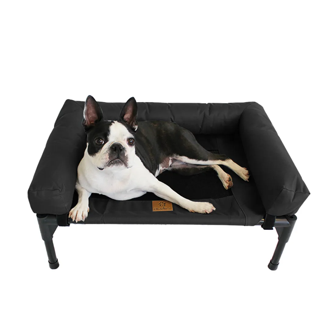 Trampoline Bolster Sofa Pet Bed Black