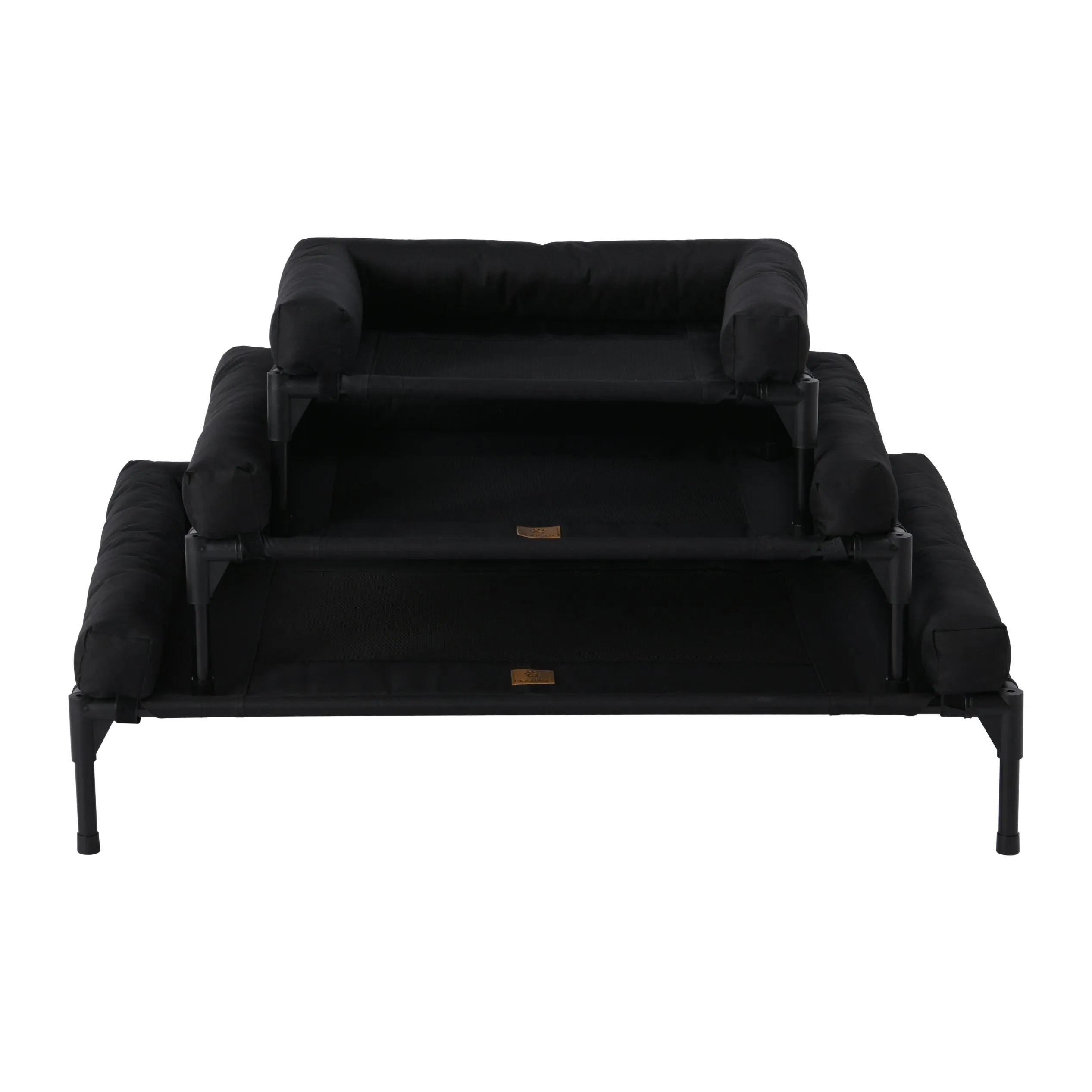 Trampoline Bolster Sofa Pet Bed Black
