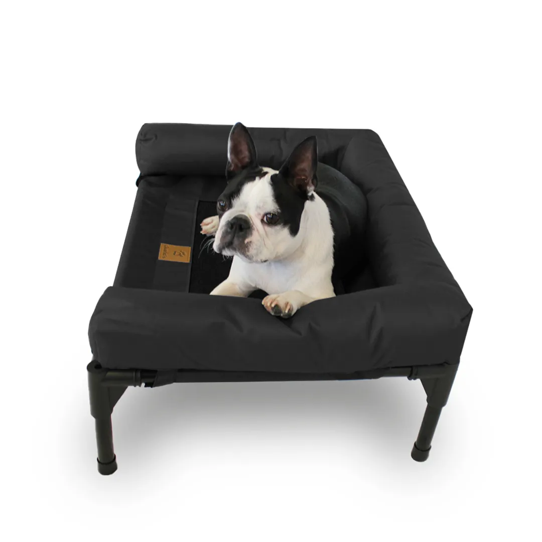 Trampoline Bolster Sofa Pet Bed Black