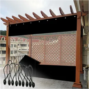 Transparent Outdoor Curtains 0.5mm Tear-Resistant Tarpaulin Waterproof Windproof Tarpaulin, for Outdoor Garage, Customizable (Color : Clear, Size : 8x3m)